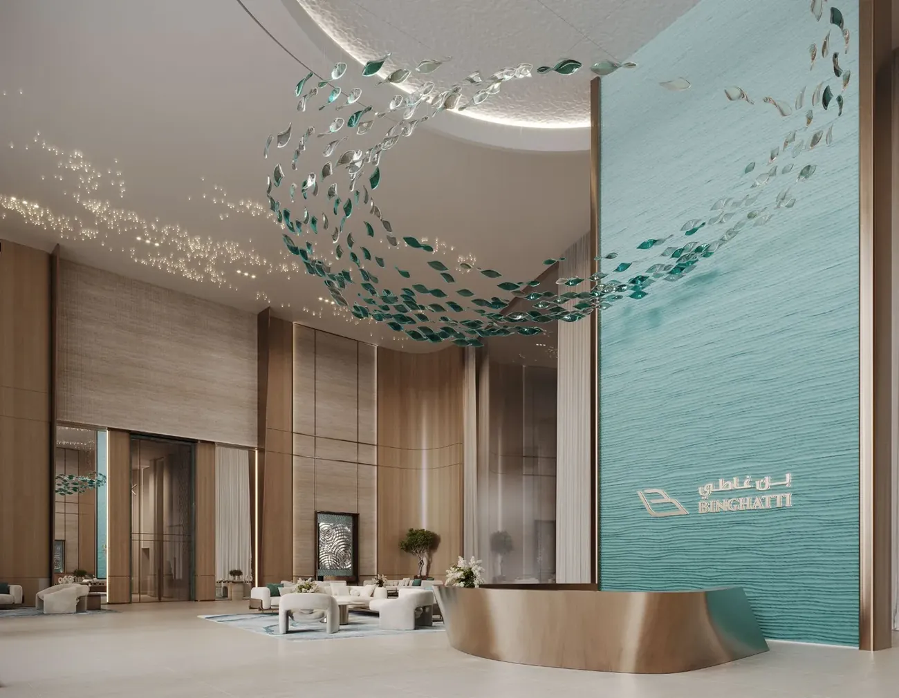Render de Aquarise, Business Bay, Dubái