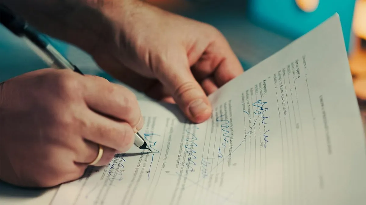 Firma de un documento de compra de propiedad en Dubái, proceso sin notario