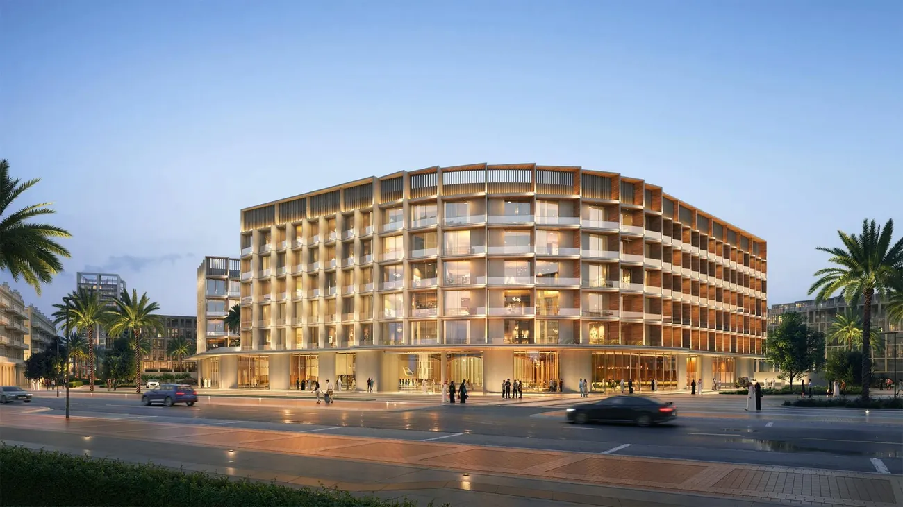 Render exterior de Hillcrest en Arjan, Dubái